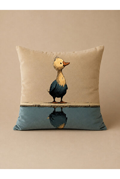 PİKKO HOME Little Duck Tales Digital Printing Polyester Cushion Cover(Kr)