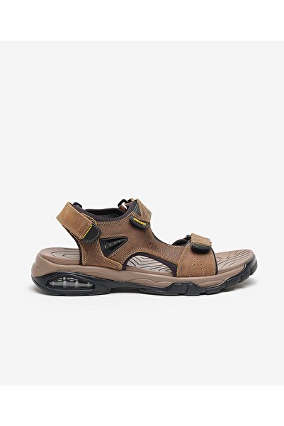 Greyder Erkek Vizon Hakiki Deri Sandalet 6Y1CS14522
