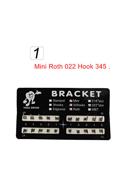 Choice Roth 022 Hooks 345 PIORPOY Dental Brackets Orthodontic Brace 20 Pcs Me...