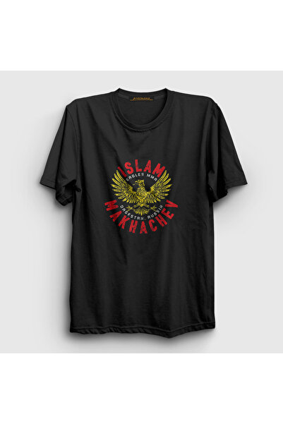 Presmono Unisex Black Eagle Mma Ufc Islamic Makhachev T-shirt371010tt