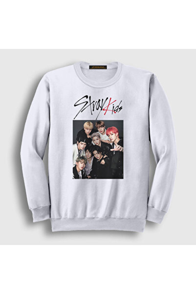 Presmono Unisex bela majica Stray Kids 122578tt