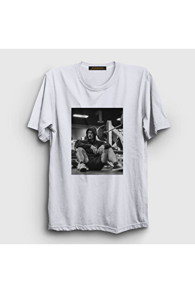 Presmono Unisex White Grayscale Gym Sports Chris Bumstead T-shirt358768tt