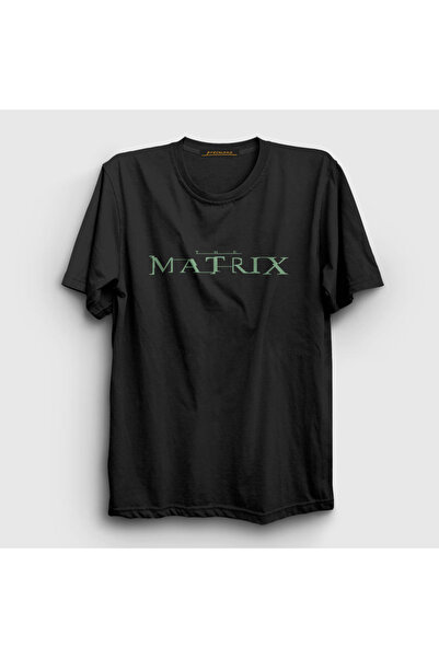 Presmono Unisex Black Logo Movie The Matrix T-shirt253801tt
