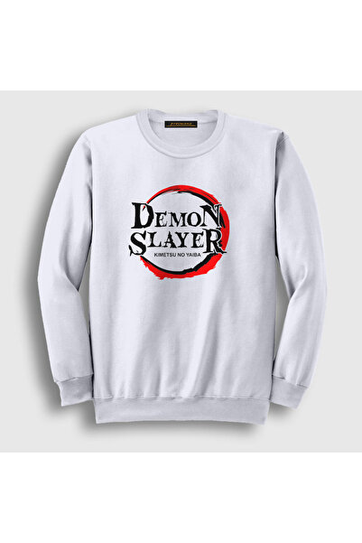 Presmono Unisex bela majica sa logotipom Demon Slayer Anime Demon Slayer Kime...
