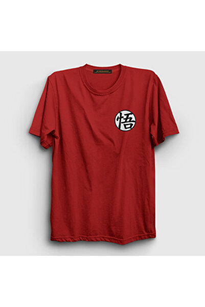 Presmono Unisex Red Kanji Go Anime Dragon Ball T-shirt236000tt