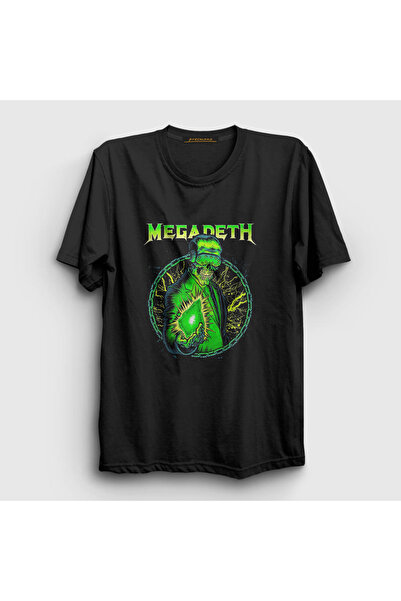 Presmono Unisex Black Shine Megadeth T-shirt 66007tt