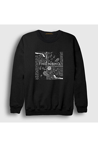 Presmono Unisex Black Nbhd The Neighborhood Sweatshirt 176261tt