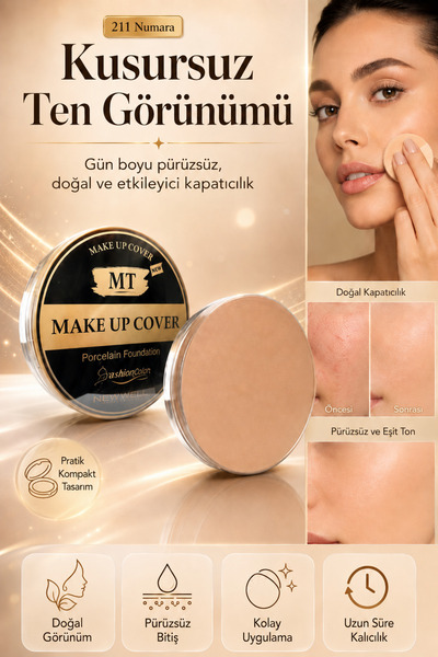 Makeuptime Porselen Görünüm Etkili Fondöten – 211