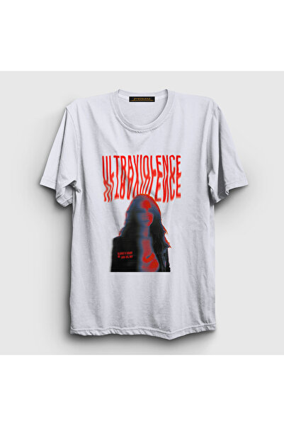 Presmono Unisex White Ultraviolence V2 Lana Del Rey T-Shirt 499813Tt