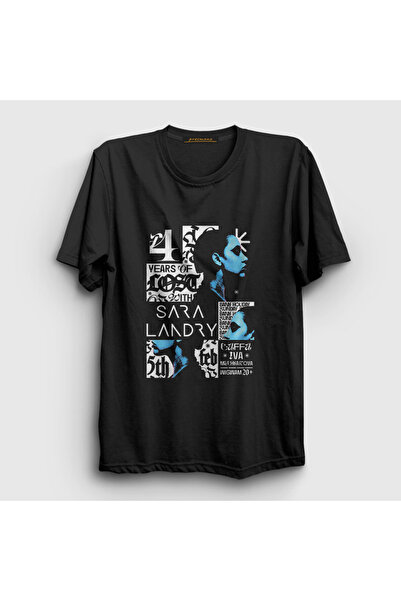 Presmono Sara Landry Unisex Crna Muzika DJ T-shirt 513253tt
