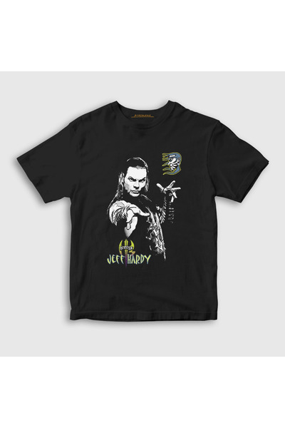 Presmono Unisex Kids Black Sign Jeff Hardy Wwe Wrestling T-Shirt 562768Tt