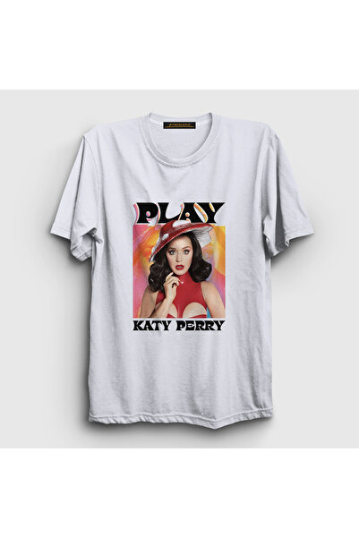 Presmono Katy Perry Muzika Unisex Bela Igra T-shirt - 486468tt