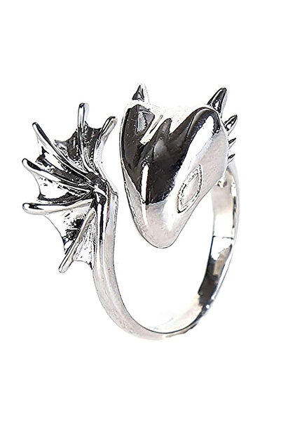 Choice خاتم قابل للتغيير الحجم C021 Jisensp Gothic Punk Dragon Ring للرجال بت...