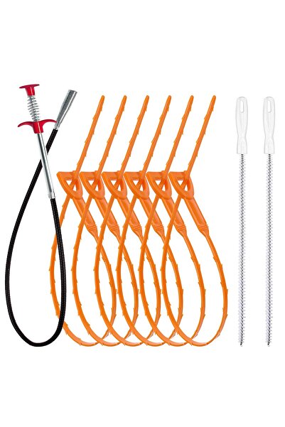 choice2 9 pieces per set 35.5in Drain Clog Remover, 25-Inch Drain Snake Dehai...