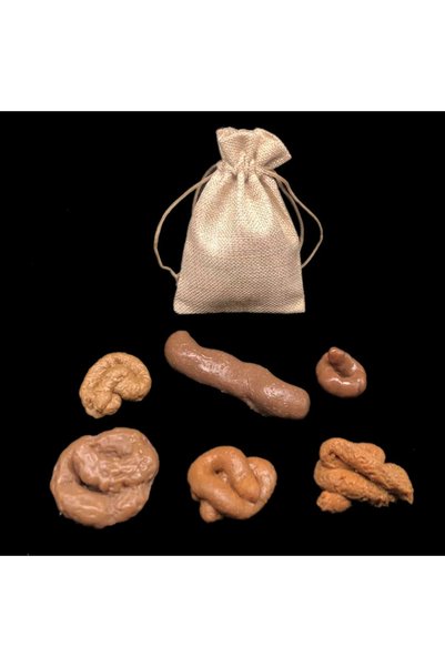 Choice1 مجموعة من 6 قطع من براز الكلاب المزيف بلون الكاكي الداكن، واقعية، عائ...