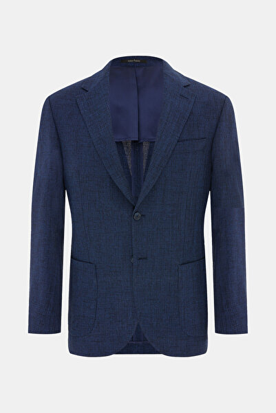 W Collection LACİVERT DÜĞMELİ YÜN CEKET