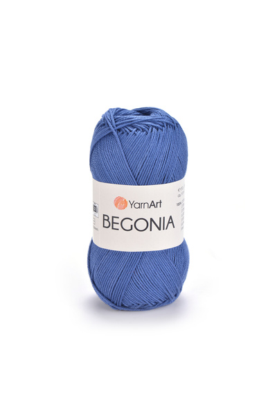 Yarnart Begonia - Mercerized Hand Knitting Thread Denim Blue-0154