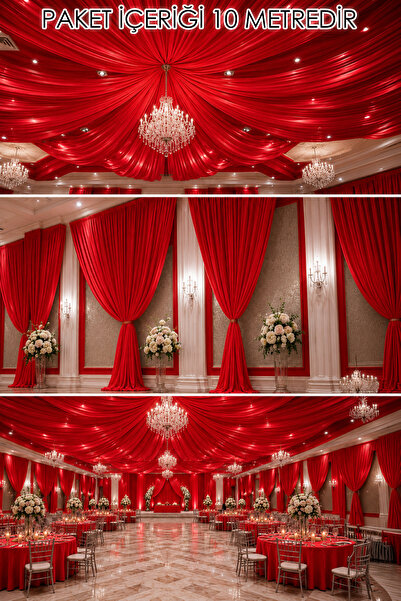 ilmek Decorative Fabric 10 Meters |   Decorative Fabric for Wedding, Event, O...