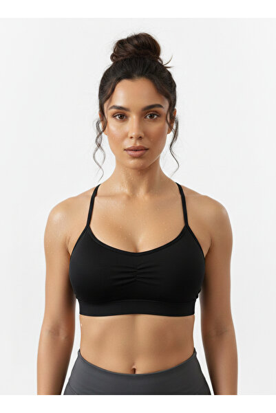 MİSTİRİK Pisun Adjustable Thin Strap Padded Gathering and Firming Sports Bust...