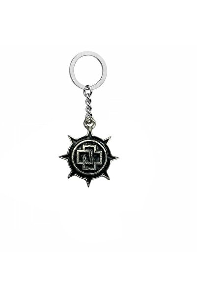 Herşey Nota Rammstein Okrugli Logo Rok Benda Privezak za ključeve – Unisex Ak...
