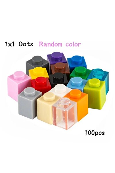 Choice12 3005-random color 100pcs MOC 1x1 Parts 3005 Brick Compatible Figures...