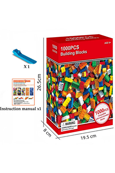 Choice 1000pcs color box 1000 DIY Creative Building Blocks Bulk Set Urban Cla...