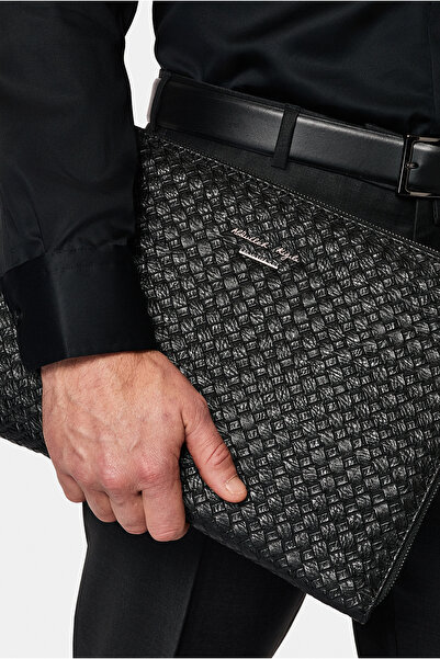 Abdullah Kiğılı Desenli Clutch El Çantası