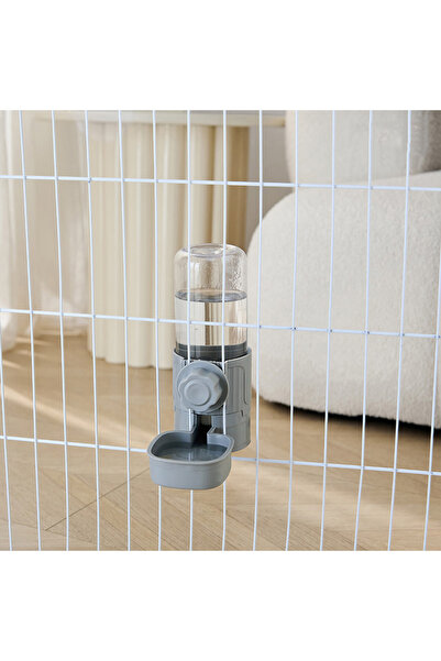 Choice Grey-Drinker Automatic Pet Feeder Waterer Dog Cat Hanging Cage Bowl，Su...