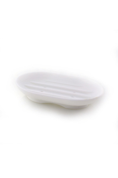 Choice White Bathroom Soap Dishes Dish Holder Stand Saver Tray Case for Showe...