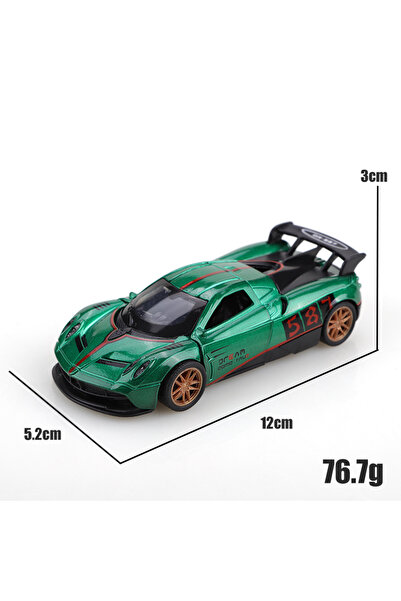 Choice3 36green Bagged 1.36 Alloy Pagani Pullback Racing Car Toy, Cool Three-...