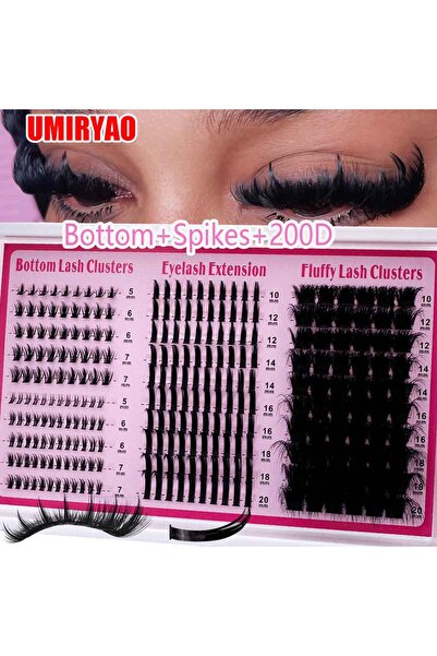 Choice5 رموش سفلية MIX ZH28 بتصميم 4 في 1، 200D-60D، طويلة 6-20 مم، قابلة لإع...