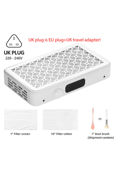 Choice UK plug Professional Turbo Vacuum Cleaner Brushless Nail Dust Collecto...