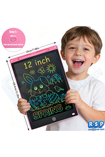 Choice10 B 12 Inch Pink 16/12/10.5/8.5Inch LCD Writing Tablet Color Drawing B...