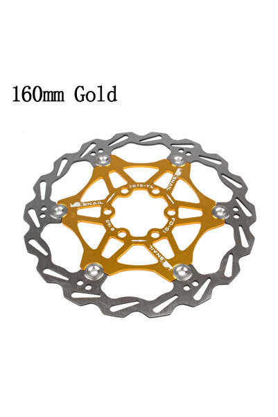 Choice 1pc 160MM-Golden SNAIL Disc Brake Rotor MTB Bicycle Floating Rotor Hea...