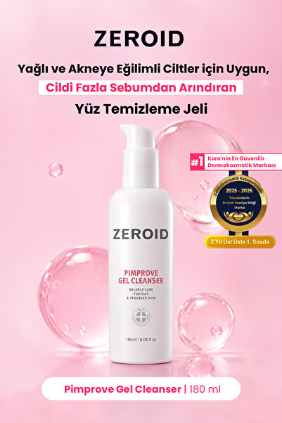 zeroid Facial Cleansing Gel That Provides Oil-Moisture Balance for Acne-Prone...