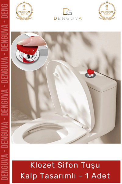 Denguva #SifonTuşu Estetik Banyo Aksesuarı Modern Dekoratif Pratik Sifon Kloz...