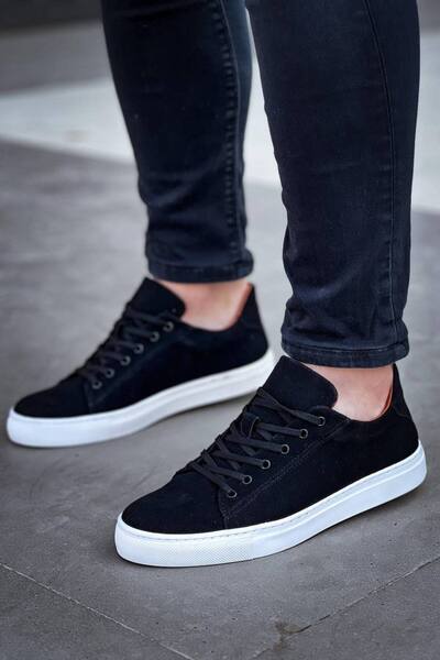 KUBACK Legend is back Kb-122 kuback black suede high sole lace-up men's daily...