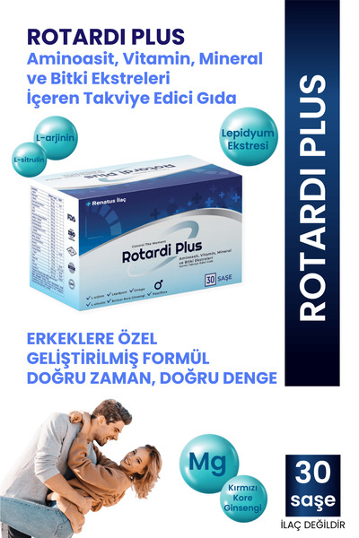 Renatus İlaç Rotardi Plus Aminoasit, Vitamin, Mineral ve Bitki Ekstreleri İçe...