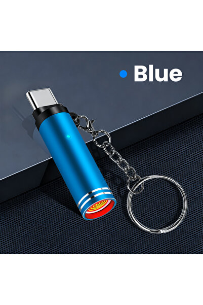 Choice Blue Mini Type C Mobile Phone Cigarette Lighter Air Blowing Cigarette ...