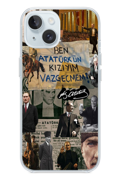 I'm an iPhone 15 Compatible I'm the Daughter of Ataturk Printed Silicone Case