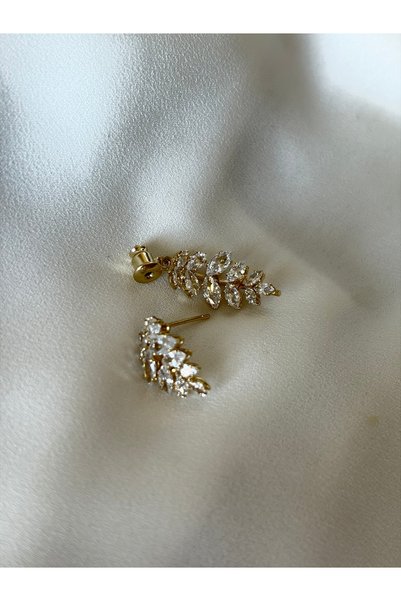 XUPING JEWELRY Crystal Stone Design Earrings with Back Detail