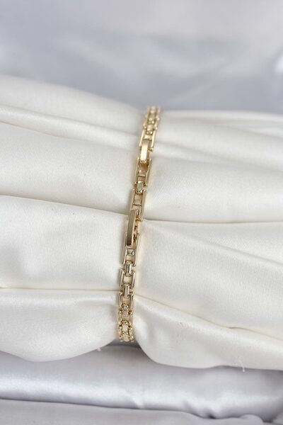 Hobibahçem Xuping Model Zircon Stone Gold Color Women's Bracelet