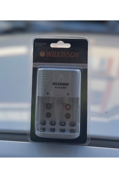 chilltech Wilkinson WLK-4447 Pil Şarj Cihazı AA AAA 9V Uyumlu Ni-MH Ni-Cd Şar...