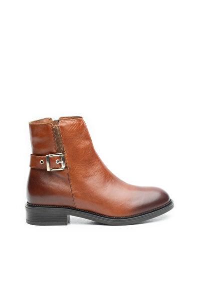 UrbanShoes Botine dama din piele naturala, Leofex - 557-1 Cognac Box