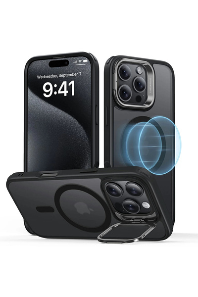 ESR Husa pentru iPhone 16 Pro, Classic Hybrid HaloLock Kickstand, protectie a...