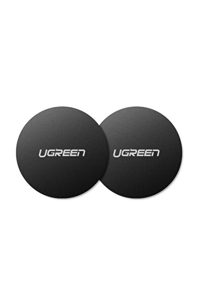 Ugreen - (2 pack) Metal Plate LP123 (30836) - Rounded Shape - Black, fixare s...