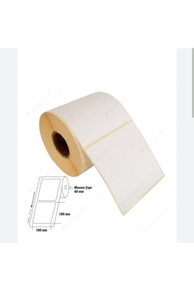 100X100 TERMAL ETİKET 10 RULO (RULODA 250 ADET VAR)