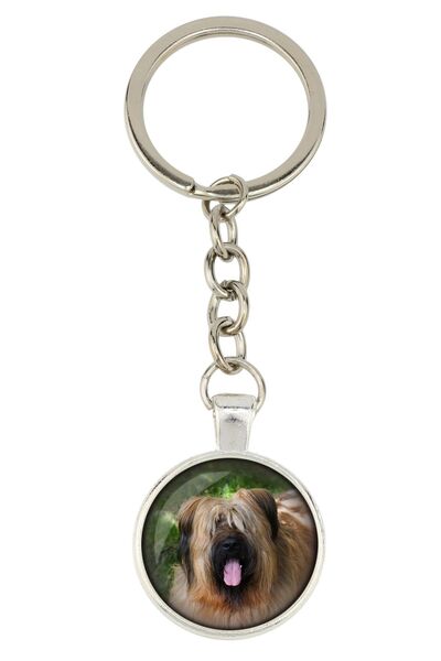 Art - Dog Briard, Berger de Brie - breloc cu fotografia ta, decorațiune pentr...