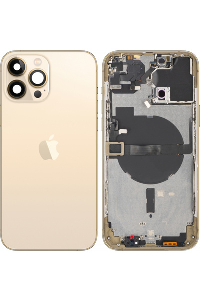 Apple iPhone 13 Pro Max Battery Cover, With Middle Housing, Gold, Swap
