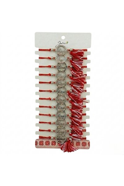 SOHO Bratara Martisor pentru Dama, Jolie, Model Love, Set 12 bucati, Pandativ...
